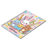 Cahier Lapin Mignon & Amis – Nom Éditable (Côté gauche)