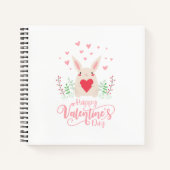 Cahier Lapin mignon Bonne Saint-Valentin (Devant)
