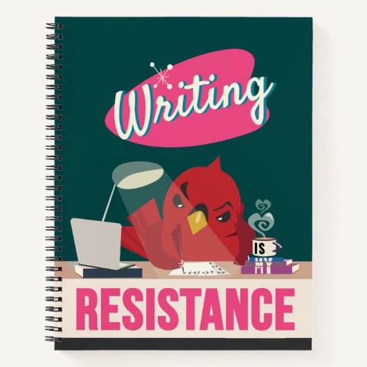 Cahier "L'écriture est ma résistance" (Devant)