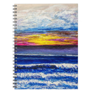 Cahier - Lever de soleil au bord de la mer