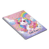 Cahier Licorne Mignon – Nom éditable (Côté Droit)