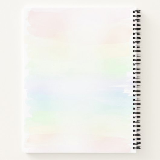 Cahier Licorne Pastel Féminin Mignon (Dos)
