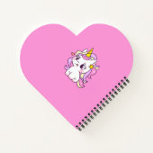 Cahier Licorne Personnalisé Mignon (Dos)