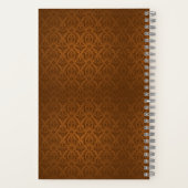 Cahier ligné couverture marron (Verso)
