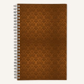 Cahier ligné couverture marron (Recto)