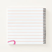 Cahier ligné de pratique d'écriture et de dessin (Dos)