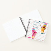 Cahier ligné de pratique d'écriture et de dessin (Intérieur)