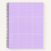 Cahier Lilas Gauchère Motif Floral + Prénom Fille (Devant)