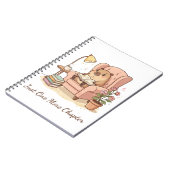 Cahier lisant capybara mignon – Juste un chapitre (Côté gauche)