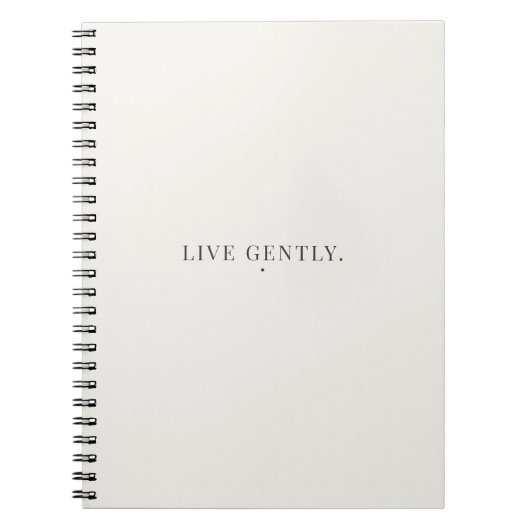 Cahier Live Gently – Journal de style de vie calme (Devant)