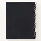 Cahier Loup Pleine Lune Étoiles Composition (Dos)
