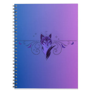 Cahier loup violet