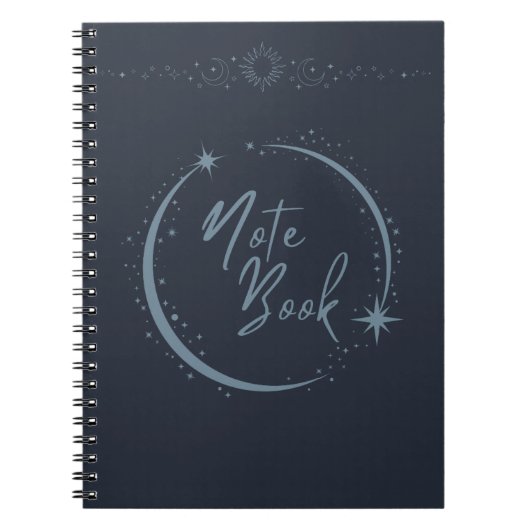 Cahier Lune et Étoiles — Journal Céleste (Devant)