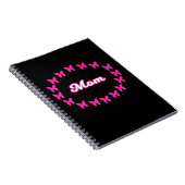 Cahier Maman avec papillons roses mignons (Côté Droit)