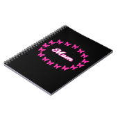 Cahier Maman avec papillons roses mignons (Côté gauche)