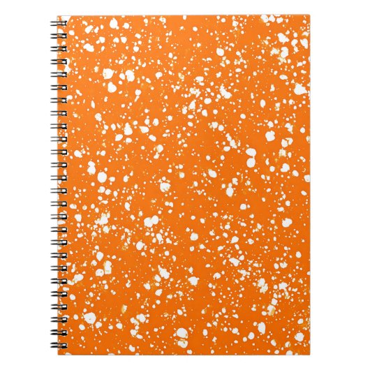 Cahier Marbre Orange Coucher de Soleil (Devant)