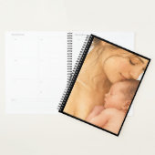 Cahier Mère & Bébé Endormi Aquarelle (Devant avec enveloppe)