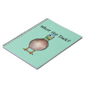 Cahier mignon avec canard (Côté gauche)