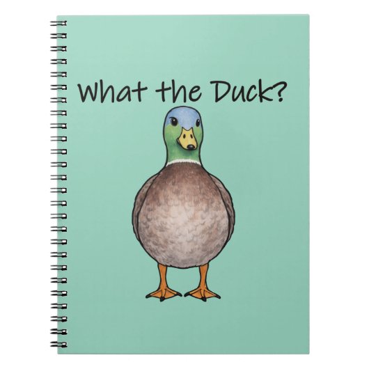 Cahier mignon avec canard (Devant)