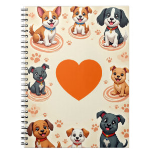 Cahier Mignon Chien de Dessin Animé Journal Adorab