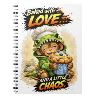 Cahier Mignon Dino Cuit avec Amour