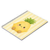 Cahier Mignon Kawaii Ananas (Côté gauche)