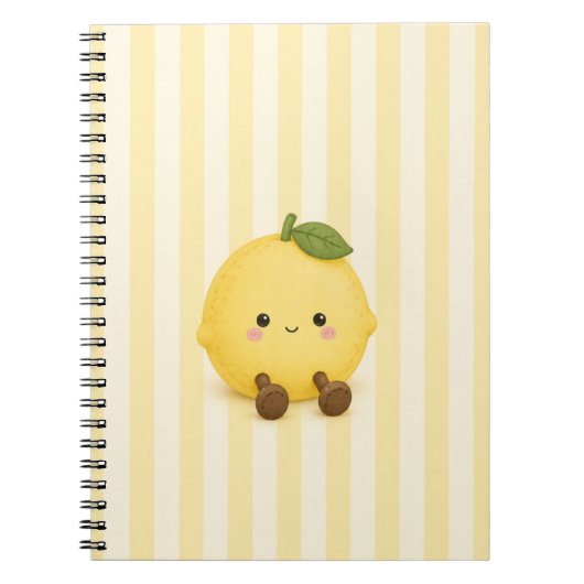 Cahier Mignon Kawaii Citron (Devant)