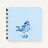Cahier mignon kawaii de Shark Kid (Devant)