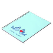 Cahier Mignon Kawaii Enfant Requin (Côté gauche)