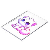 Cahier Mignon Kawaii Pelucheux de Chat (Côté gauche)
