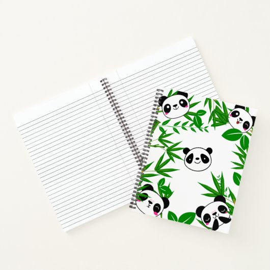 Cahier Mignon Panda pour Enfants (Intérieur)