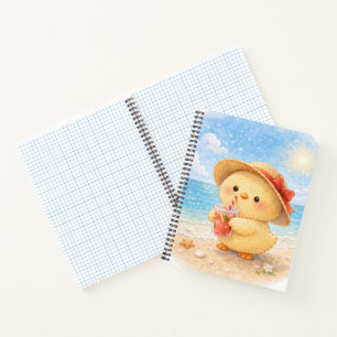 Cahier Mignon Poulet de Plage d'Été