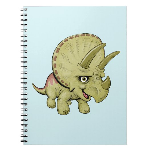 Cahier mignon Triceratops (Devant)