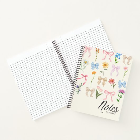 Cahier Minimal Floral Classe Élégant (Intérieur)