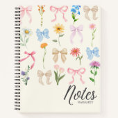 Cahier Minimal Floral Classe Élégant (Devant)
