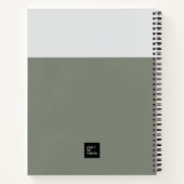 Cahier Minimaliste à Bloc de Couleur – Blah Blah B (Dos)