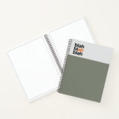 Cahier Minimaliste à Bloc de Couleur – Blah Blah B (Intérieur)