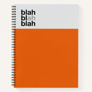 Cahier Minimaliste Bloc de Couleur – Bla Bla Bla