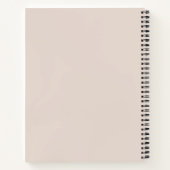 Cahier Minimaliste Rose Pâle Or (Dos)
