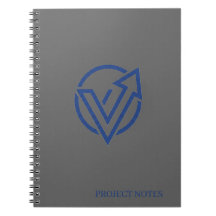 Cahier Moderne Exécutif Gris Charbon Cobalt 