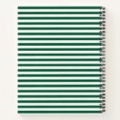 Cahier Moderne Rayé Vert Foncé (Dos)