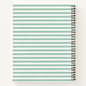 Cahier Moderne Vert Clair Rayé (Dos)