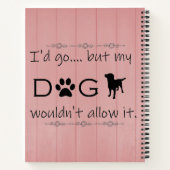 Cahier Mon chien ne le permettrait pas (Dos)