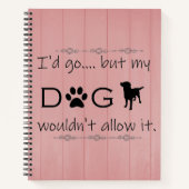 Cahier Mon chien ne le permettrait pas (Devant)