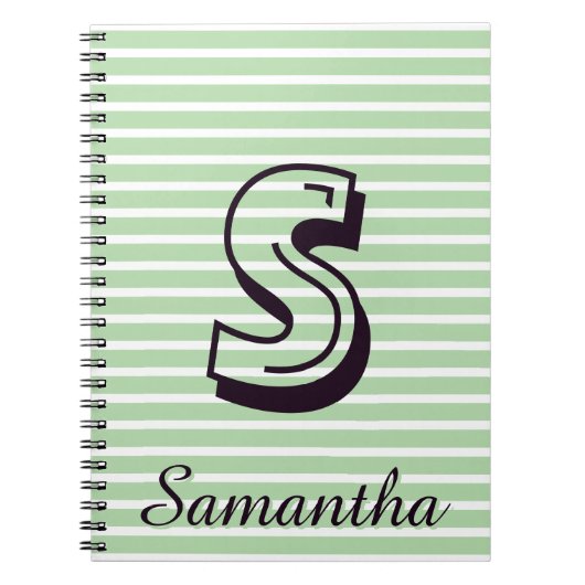 Cahier Monogram Modern Preppy de rentrée scolaire (Devant)