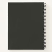 Cahier Monogrammé à la Mode Terre Moderne (Dos)