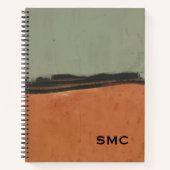 Cahier Monogrammé à la Mode Terre Moderne (Devant)