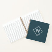 Cahier | Monogramme Initial Géométrique Moderne (Intérieur)