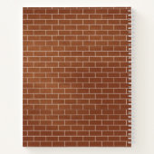 Cahier Mur de Briques avec Texte Personnalisé (Dos)