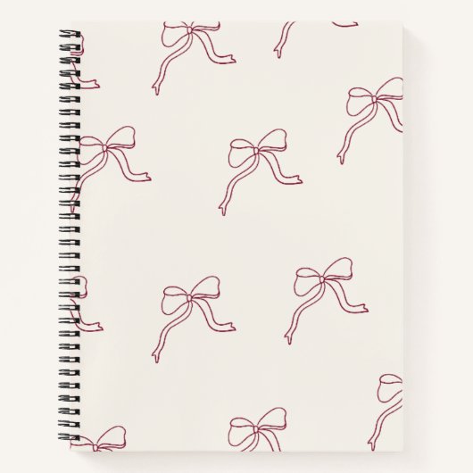 Cahier - Nœud Rose 🎀 Journal (Devant)